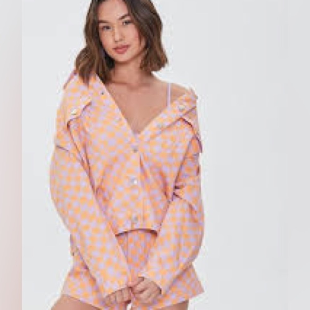 Forever 21 Checkered Jean Jacket - Picture 10 of 10